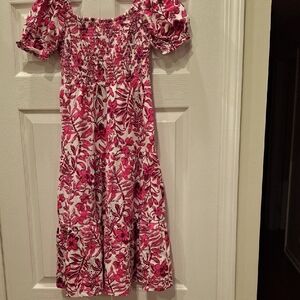 Lilly Pulitzer Pink Floral Girls Dress